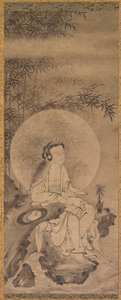 Valkopukuinen Guanyin tekijältä Tani Buncho