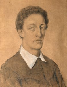 Runoilija Alexander Blokin muotokuva, 1880-1921, 1906. tekijältä Tatyana Nikolaevna Gippius