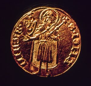 Kultainen Florin, renessanssiajan kaupankäynnissä niin arvostettu firenzeläinen kolikko.