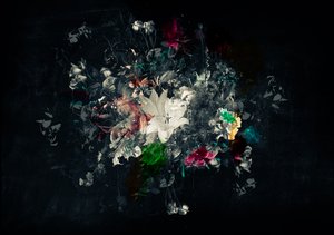 Bouquet XI, 2018 (sekoitettu media kankaalle)
