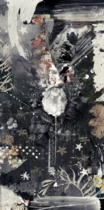 Flowerdrip, 2014 (sekoitettu media kankaalle) tekijältä Teis Albers