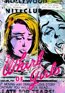 Whirl of Girls, 2015 (Colagem sobre tela) finlandês tekijältä Teis Albers
