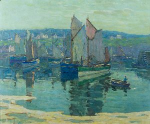 Concarneau (öljy kankaalle)