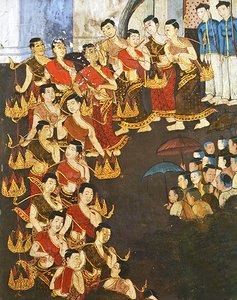 Ryhmä nuoria tyttöjä tekijältä Thai School