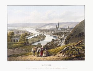 Rouen, nähtynä Bon-Secoursista, 1823-1826