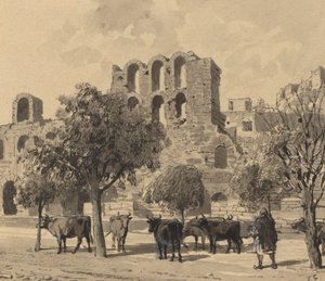 Herodes Atticuksen teatteri, 1890. tekijältä Themistocles von Eckenbrecher