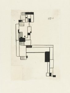 Istuva nainen alaston, hänen käsi päänsä päällä Istuva nainen alaston tekijältä Theo van Doesburg (signed by artist)