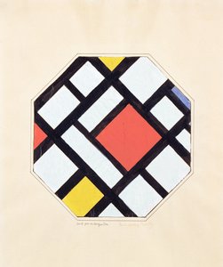 Study for a sävellys, 1923 tekijältä Theo van Doesburg