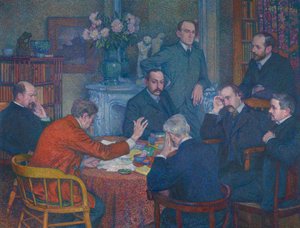 Émile Verhaerenin lukutilaisuus tekijältä Théo van Rysselberghe