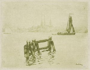 Näkymä Amsterdamista tekijältä Théo van Rysselberghe
