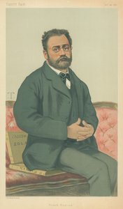 M Emile Zola, ranskalainen realismi, 24. tammikuuta 1880, Vanity Fair -sarjakuva
