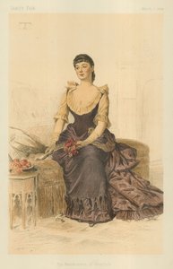 The Marchioness of Tweeddale, 1. maaliskuuta 1884, Vanity Fair -sarjakuva tekijältä Theobald Chartran