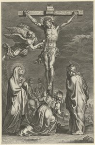 Kristus ristillä Kohtauksia Vanhasta ja Uudesta testamentista (sarjan nimi) Breviarium romanum (sarjan nimi) tekijältä Theodoor Galle (possibly)