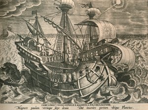 "Plancius Taking A Sight", 1592.
