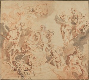 Antwerpen siunattu runsaudella tekijältä Theodoor van Thulden