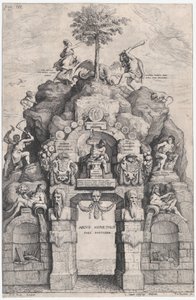 Sisäänpääsyparaati...Ferdinand, itävaltalaiset. Antwerpen, 1635 tekijältä Theodoor van Thulden