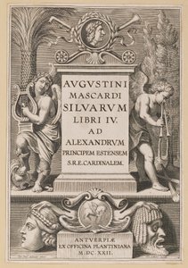 Nimilehti Agostino Mascardille, Silvarium Libri IV tekijältä Theodor Galle after Sir Peter Paul Rubens