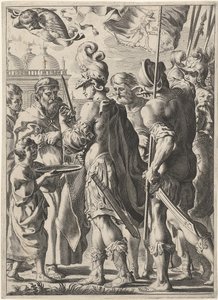 Aleksanteri Suuri leikkaamassa Gordionin solmua, 1600-luku