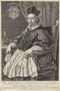 Zacharias de Mezin, Tralleen piispan, muotokuva tekijältä Theodor Matham