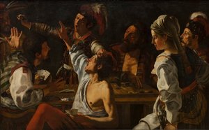 Kortti- ja Backgammon-pelaajat. Taistelu korteista, 1620-1629