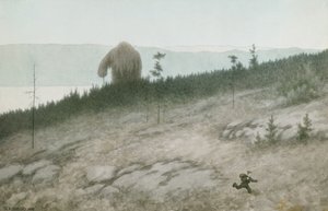 Ash poika ja trolli tekijältä Theodor Kittelsen