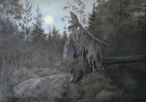 Kammottava, rypistävä, kahiseva, vilkas tekijältä Theodor Kittelsen