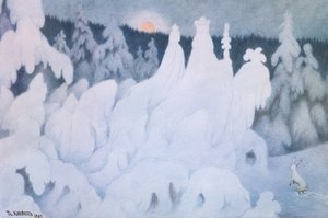 Uudenvuoden leikkitemppuja tekijältä Theodor Kittelsen