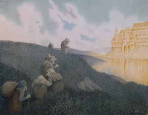 Matkalla juhlaan Peikkolinnaan tekijältä Theodor Kittelsen