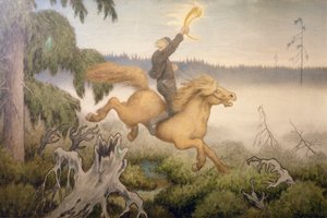 Kultainen sarvi tekijältä Theodor Kittelsen