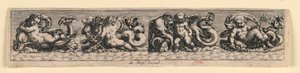 Koristepaneeli: Sea Monsters tekijältä Theodor de Bry