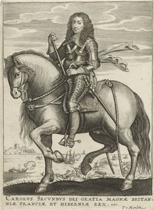 Englannin kuninkaan Charles II:n muotokuva tekijältä Theodor van Merlen (II)