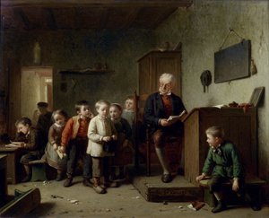 Luokkahuone, 1872 tekijältä Theodore Bernard de Heuvel