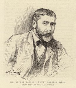 Herra Alfred Parsons, äskettäin valittu ARA tekijältä Theodore Blake Wirgman