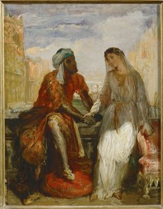 Othello ja Desdemona Venetsiassa ... tekijältä Théodore Chassériau