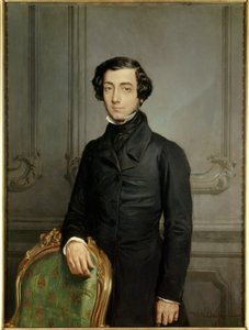 Muotokuva Alexis Charles Henri Cleral de Tocquevillestä (1805-1859), ulkoministeri toisen tasavallan aikana. Theodore Chasseriaun maalaus (1819-1856) tekijältä Théodore Chassériau