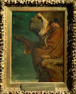 Sappho (huohottaen) tekijältä Theodore Chasseriau