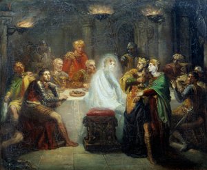 Banco Illustrationin spektri William Shakespearen teokselle "" MacBeth". Theodore Chasseriaun (1819-1856) maalaus 1854 Reims, Musee des Beaux Arts tekijältä Théodore Chassériau