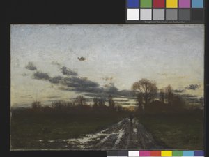 Auringonnousu (öljy kankaalle)