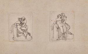 Jupiter raiskaa Antiopen satyyrin hahmossa tekijältä Theodore Gericault