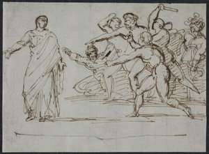 Tiberiuksen salamurha tekijältä Theodore Gericault
