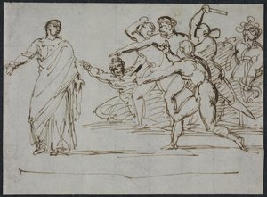 Tiberiuksen murha tekijältä Theodore Gericault