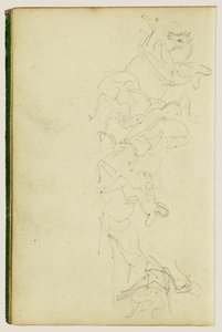 Neljän ratsumiehen välinen ratsuväen kahakka tekijältä Theodore Gericault