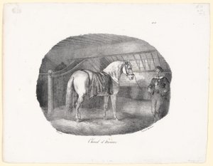 Hannoverilainen hevonen (A Hanoverian Horse) tekijältä Theodore Gericault