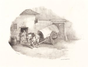 Kärryhevonen Limoneista tekijältä Theodore Gericault