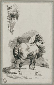 Pilkullinen harmaa hevonen (A Dapple-Gray Horse) tekijältä Theodore Gericault