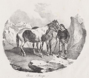 Auvergnen hevoset (Auvergne Horses) tekijältä Theodore Gericault