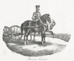 Ardennien hevoset (Horses from the Ardennes) tekijältä Theodore Gericault