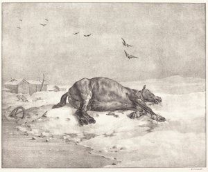 Kuollut hevonen tekijältä Theodore Gericault