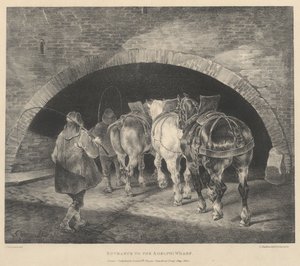 Adelphi Wharfin sisäänkäynti tekijältä Theodore Gericault
