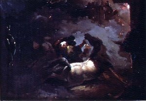 Jakso Egyptin kampanjasta (öljy paperille) tekijältä Theodore Gericault